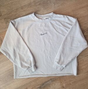 Girls Nike Cropped Crew Neck Sweatshirt Size L